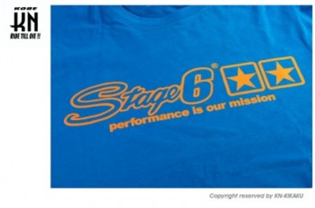 STAGE6 T-SHIRT【BLUE】Mサイズ