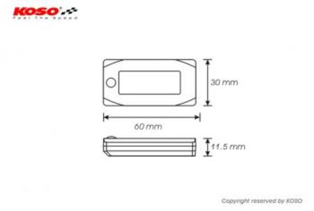 KOSO Mini3デジタル 【外気温/電圧/時計】