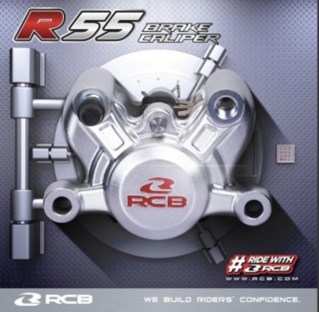 RCB 2POT ブレーキキャリパー R55 SERIES【84㎜ピッチ】シルバー