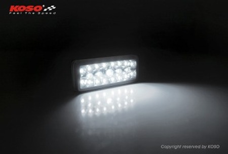 KOSO 汎用LEDライト【リフレクターサイズ】【ホワイト】
