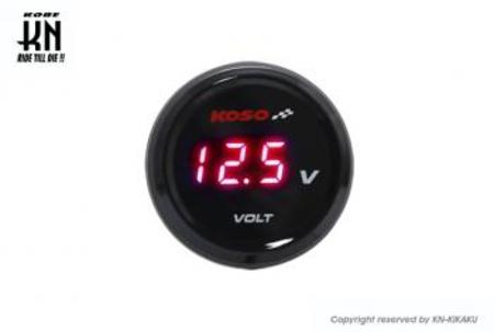 KOSO i-Gearメーター電圧計【レッド表示】