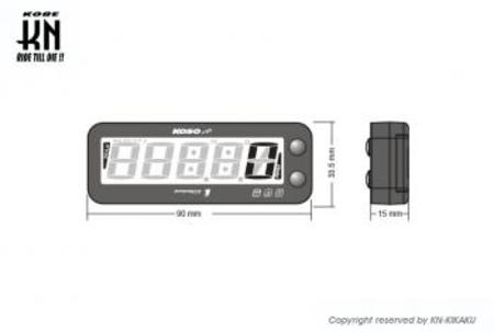 KOSO Pro1マルチメーター【タコメーター/温度計】