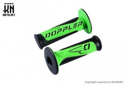 Doppler ハンドルグリップ【非貫通タイプ】 【120mm】ブラック/グリーン
