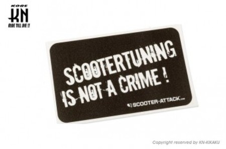 STAGE6【ステッカー】SCOOTERTUNING IS NOT A CRIME【63mm-10.5mm】