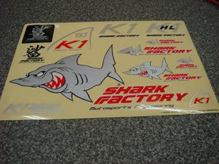SHARK-FACTORY ステッカーキット350mm-250mm