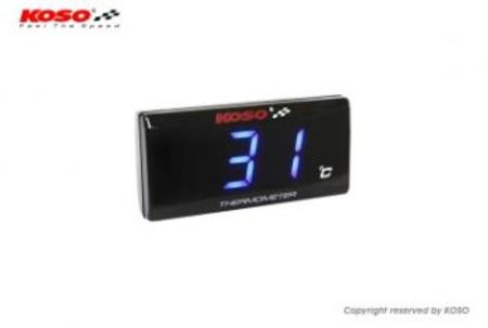 KOSO Mini3 ヘッド温度計　気温、時計セット
