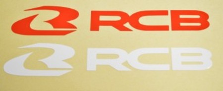 RCB ステッカー【25mm×150mm】ホワイト