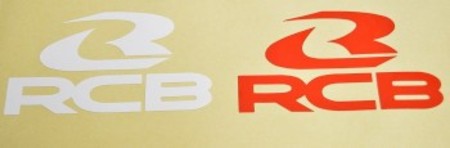 RCB ステッカー【50mm×90mm】ホワイト