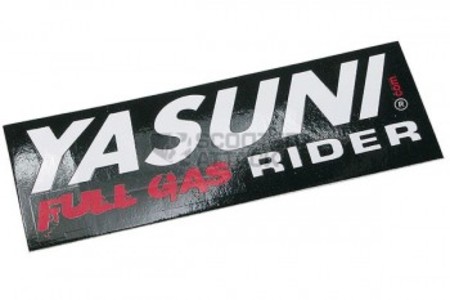 YASUNI【ステッカー】Full Gas Rider【110mm×38mm】
