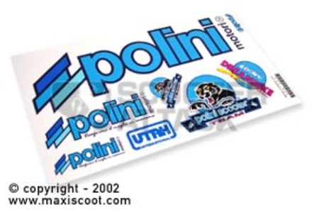 POLINI【大ステッカー】Sticker-Set 【330mm×156mmシート】