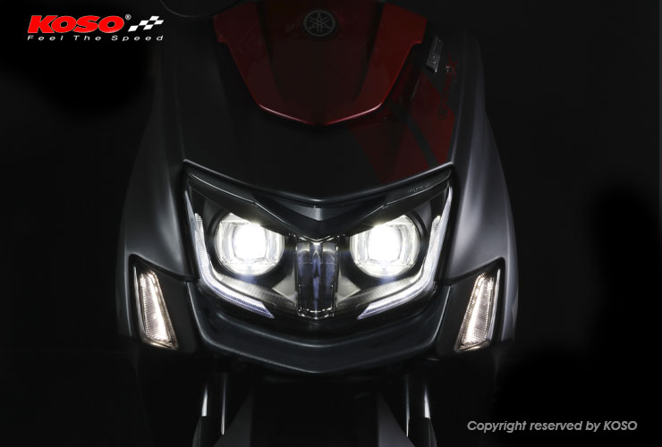 KOSO LEDプロジェクターヘッドライト シグナスX5型【B8S/B2J】