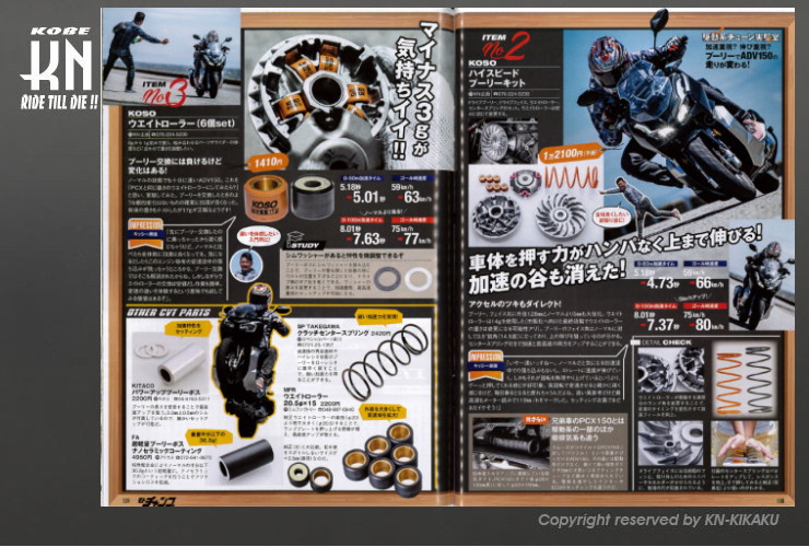 KOSOパワーキット ADV150【KF38】PCX/150【JF81/84/KF30】 | KN企画 | スクーター・オートバイ・バイク 改造パーツ  輸入パーツの通信販売