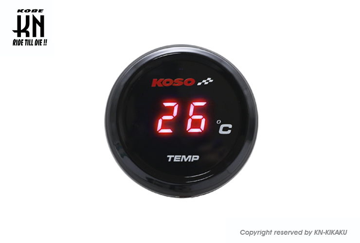 KOSO  i-Gearメーター温度計【レッド表示】