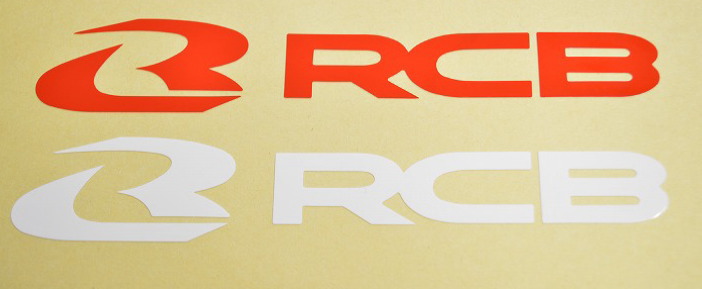 RCB ステッカー【25mm×150mm】ホワイト